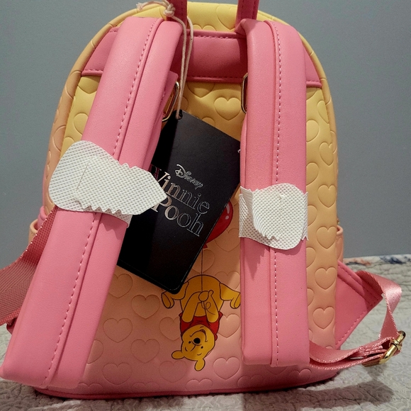 Loungefly Disney Winnie the Pooh balloon hearts backpack & wallet - Picture 3 of 6